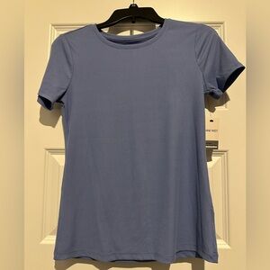 NWT Nine West Short Sleeve Blue Top